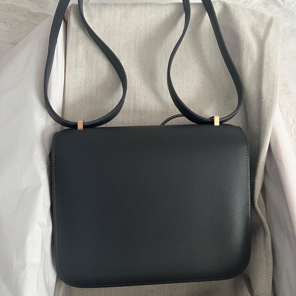 Brand New! Hermes 🩶 Mini Constance Grey Ardoise Swift leather RGHW mirror Bag - Picture 3 of 5